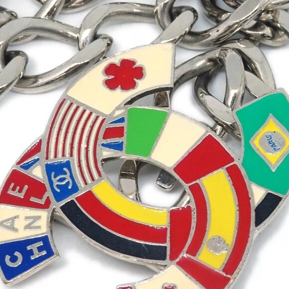 Chanel Silver Chain Belt Small Good - Picture 2 of 5